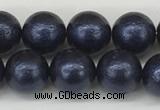 CSB2341 15.5 inches 6mm round wrinkled shell pearl beads wholesale