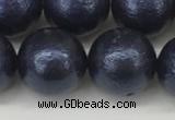 CSB2345 15.5 inches 14mm round wrinkled shell pearl beads wholesale