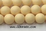 CSB2380 15.5 inches 4mm round matte wrinkled shell pearl beads