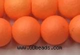 CSB2434 15.5 inches 12mm round matte wrinkled shell pearl beads