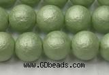 CSB2532 15.5 inches 8mm round matte wrinkled shell pearl beads