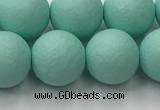 CSB2554 15.5 inches 12mm round matte wrinkled shell pearl beads