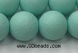 CSB2555 15.5 inches 14mm round matte wrinkled shell pearl beads