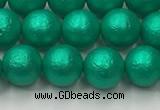 CSB2561 15.5 inches 6mm round matte wrinkled shell pearl beads