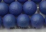 CSB2573 15.5 inches 10mm round matte wrinkled shell pearl beads