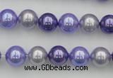 CSB344 15.5 inches 10mm round mixed color shell pearl beads