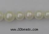 CSB401 15.5 inches 8mm - 16mm round shell pearl beads