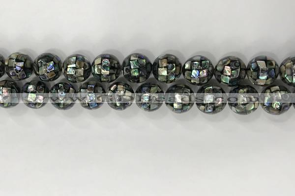 CSB4034 15.5 inches 14mm ball abalone shell beads wholesale