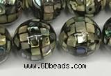 CSB4101 15.5 inches 12mm ball abalone shell beads wholesale