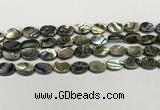 CSB4126 15.5 inches 8*12mm oval abalone shell beads wholesale