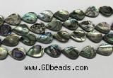 CSB4139 15.5 inches 15*20mm flat teardrop abalone shell beads