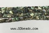 CSB4144 15.5 inches 10*10mm square abalone shell beads wholesale