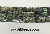 CSB4147 15.5 inches 16*16mm square abalone shell beads wholesale