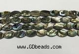 CSB4160 15.5 inches 10*14mm flat drum abalone shell beads wholesale