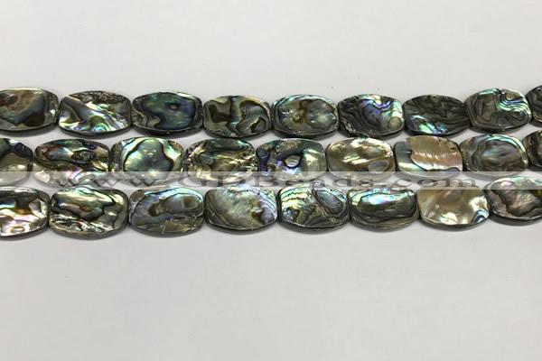 CSB4161 15.5 inches 12*16mm flat drum abalone shell beads wholesale