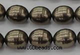 CSB585 15.5 inches 13*16mm whorl oval shell pearl beads