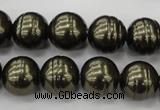 CSB622 15.5 inches 14mm whorl round shell pearl beads