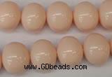 CSB810 15.5 inches 13*15mm oval shell pearl beads wholesale