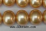 CSB827 15.5 inches 16*19mm oval shell pearl beads wholesale