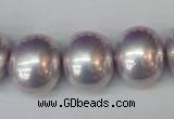 CSB830 15.5 inches 16*19mm oval shell pearl beads wholesale