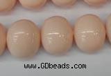 CSB834 15.5 inches 16*19mm oval shell pearl beads wholesale