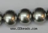 CSB836 15.5 inches 16*19mm oval shell pearl beads wholesale