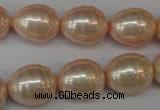 CSB886 15.5 inches 13*16mm whorl teardrop shell pearl beads wholesale