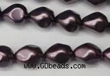 CSB891 15.5 inches 12*14mm teardrop shell pearl beads wholesale