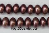 CSB906 15.5 inches 8*12mm rondelle shell pearl beads wholesale