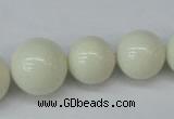 CSB925 15.5 inches 8mm - 14mm round shell pearl beads wholesale