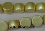 CSB948 15.5 inches 10*14mm drum shell pearl beads wholesale