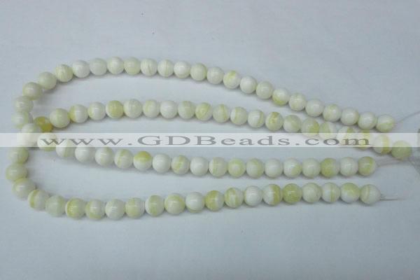 CSB953 15.5 inches 10mm round shell pearl beads wholesale