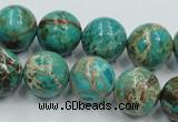 CSE02 15.5 inches 16mm round natural sea sediment jasper beads