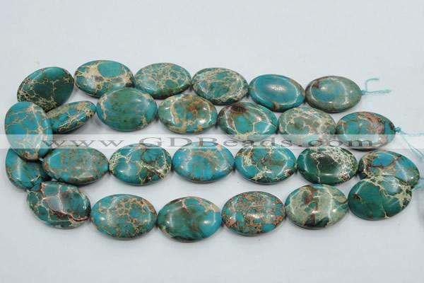 CSE10 15.5 inches 22*30mm oval natural sea sediment jasper beads