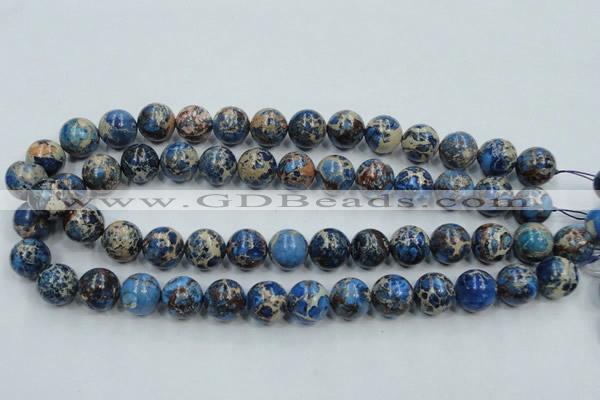 CSE213 15.5 inches 12mm round dyed natural sea sediment jasper beads