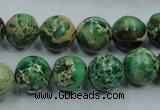 CSE222 15.5 inches 16mm round dyed natural sea sediment jasper beads