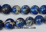 CSE300 15.5 inches 8mm - 18mm round dyed sea sediment jasper beads