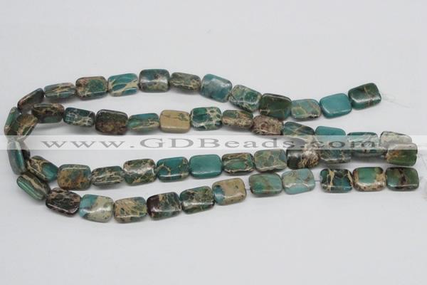 CSE5015 15.5 inches 12*16mm rectangle natural sea sediment jasper beads