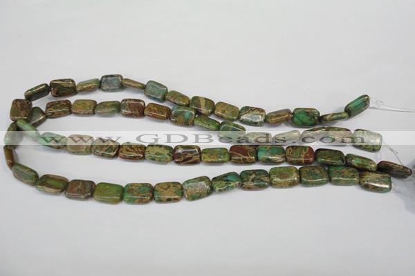 CSE5040 15.5 inches 10*14mm rectangle natural sea sediment jasper beads