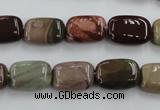 CSE5311 15.5 inches 8*14mm rectangle sea sediment jasper beads wholesale