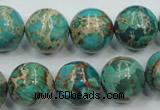 CSE77 15.5 inches 14mm round dyed natural sea sediment jasper beads