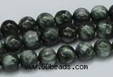 CSH02 15.5 inches 8mm round natural seraphinite gemstone beads