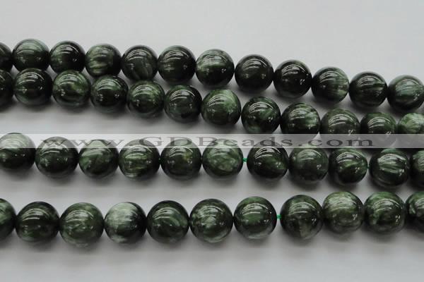 CSH204 15.5 inches 12mm round AA grade natural seraphinite beads