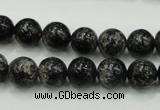 CSI02 15.5 inches 10mm round silver scale stone beads wholesale