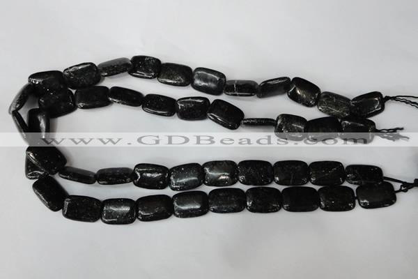 CSI114 15.5 inches 13*18mm rectangle silver scale stone beads