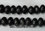 CSI68 15.5 inches 6*10mm rondelle silver scale stone beads wholesale