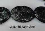 CSI98 15.5 inches 22*30mm oval silver scale stone beads wholesale