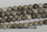 CSL11 15.5 inches 6mm round silver leaf jasper beads wholesale