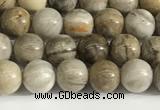 CSL150 15.5 inches 4mm round 

sliver leaf jasper beads wholesale