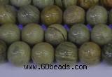 CSL202 15.5 inches 8mm round silver leaf jasper beads wholesale